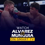 tonton Canelo Alvarez vs Jaime Munguia di smart tv