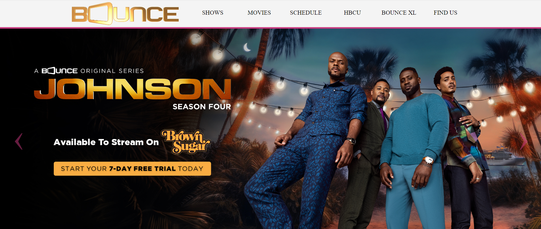 BounceTV site homepage