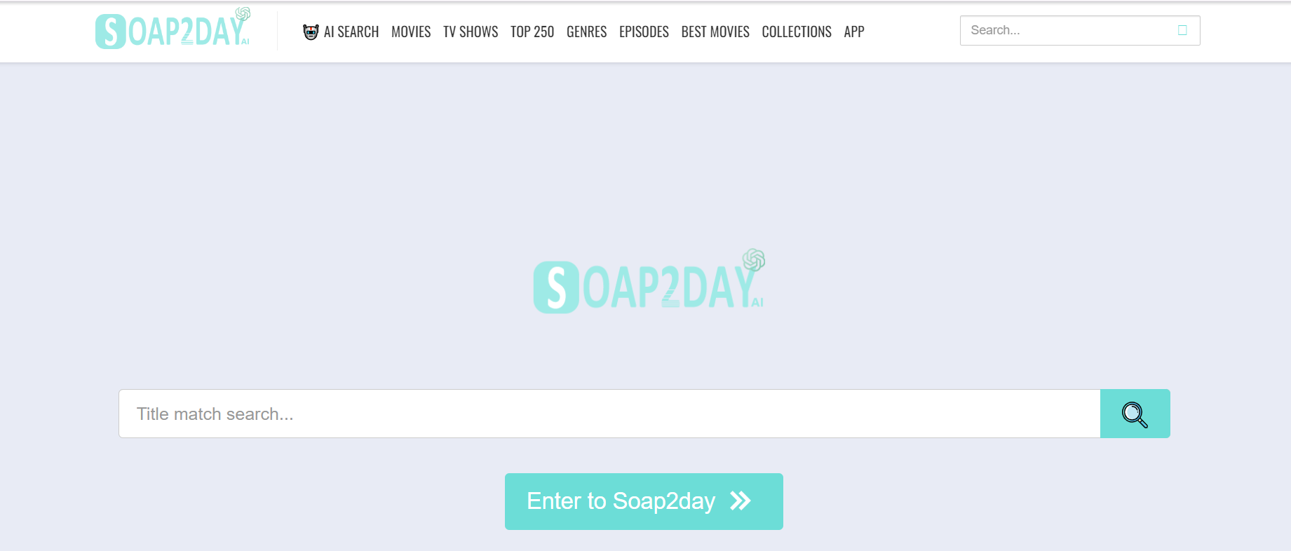 Soap2Day site homepage