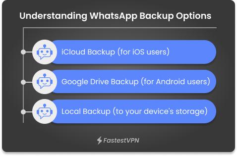 Understanding WhatsApp Backup Options Infographics