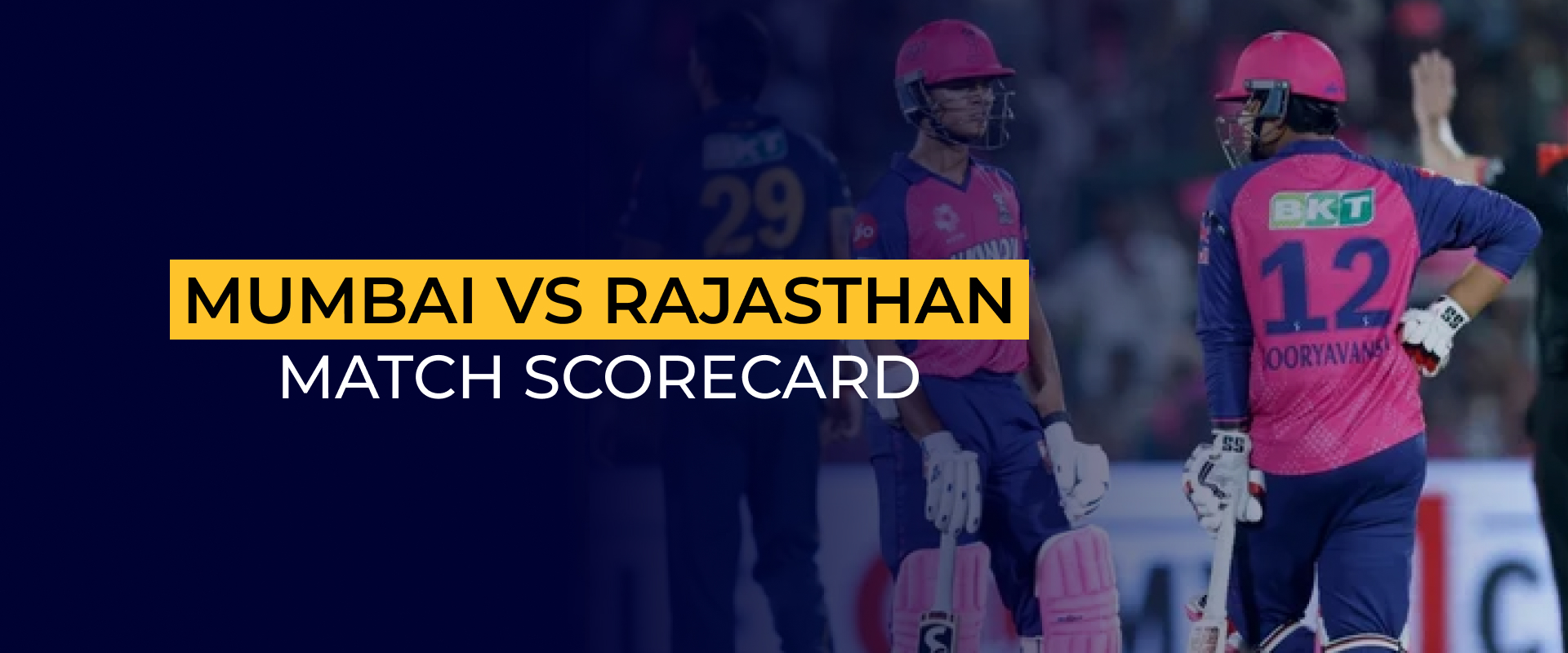 Mumbai Indians Vs Rajasthan Royals Match Scorecard 