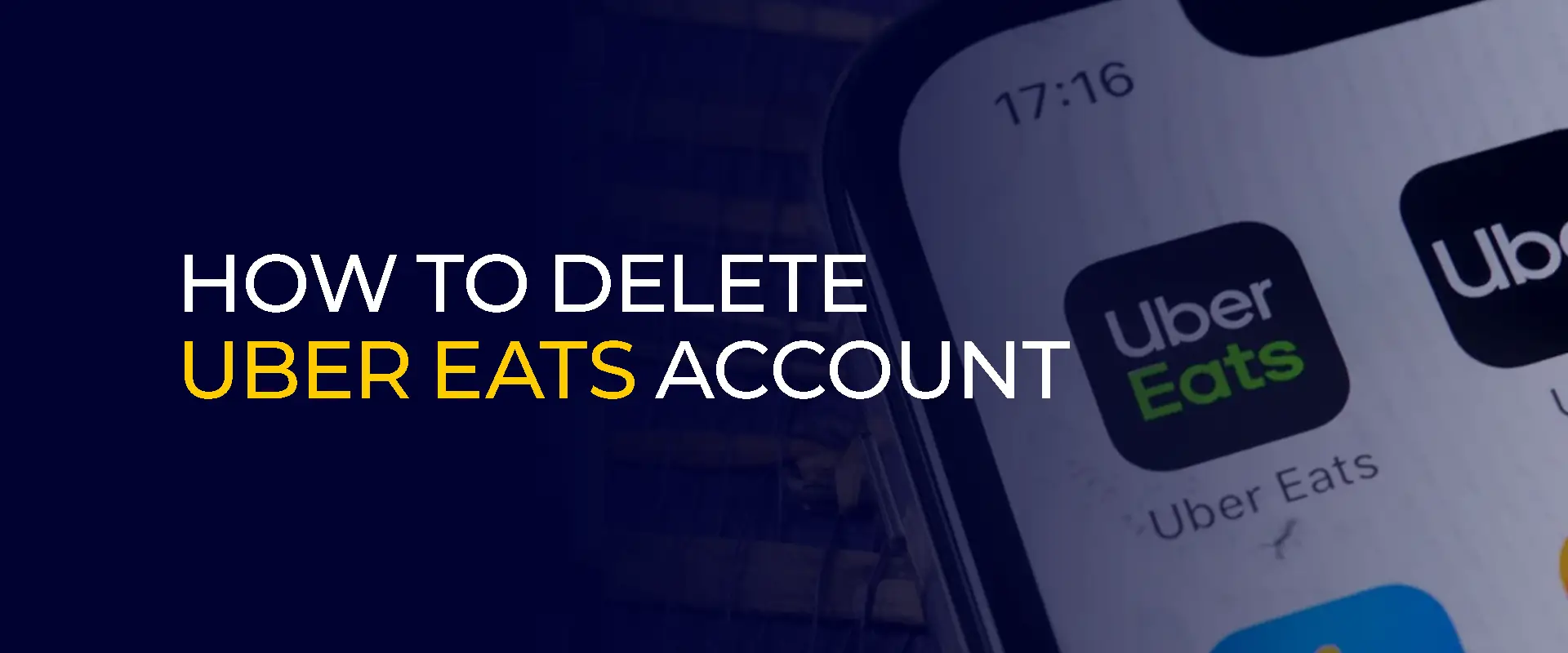 How to Delete Uber Eats Account
