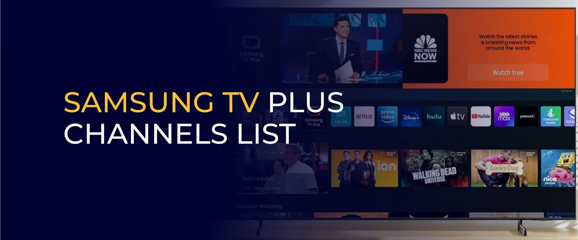 Samsung TV Plus Channels List