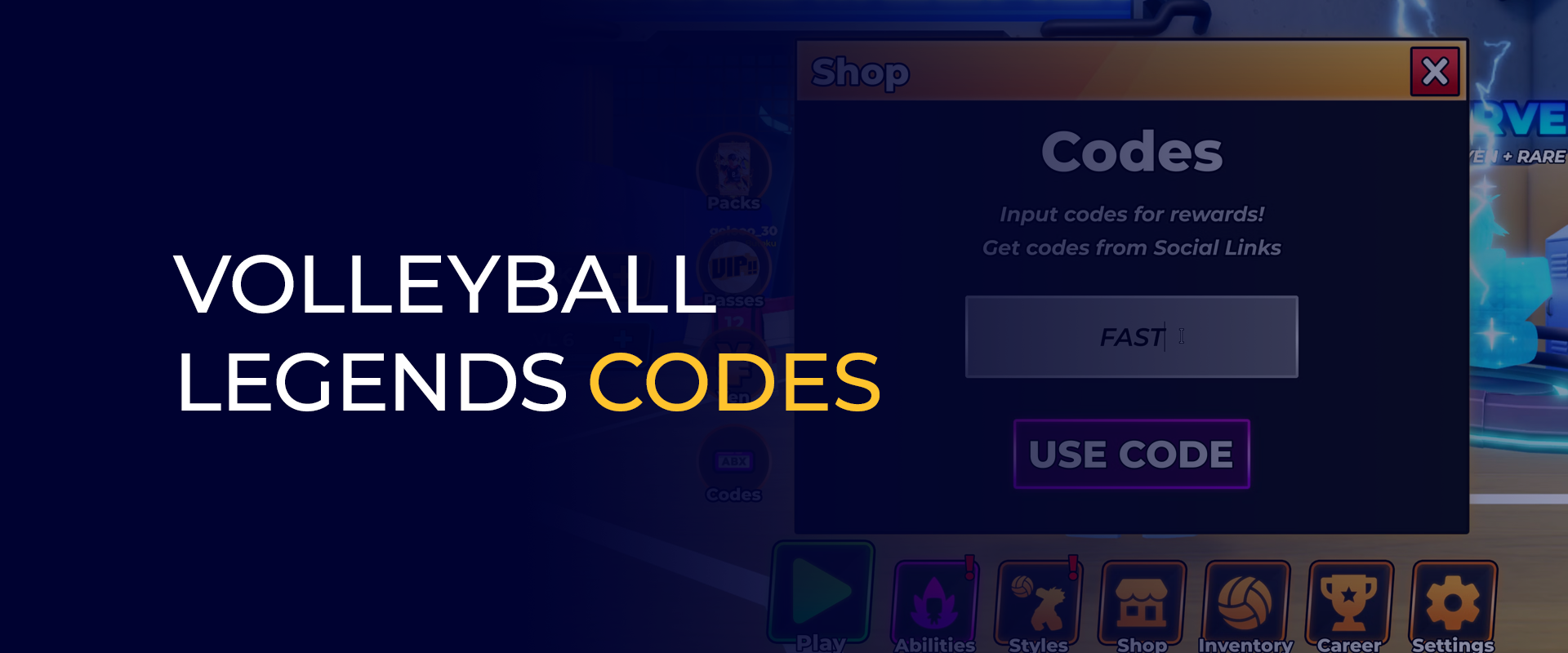 Volleyball Legends Codes 