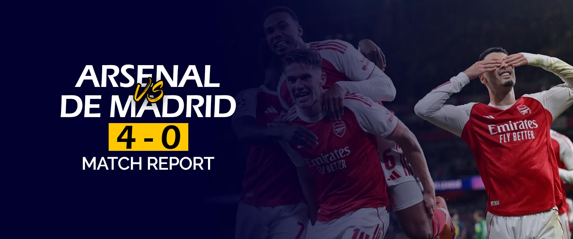 Arsenal 4-0 Atlético de Madrid Match Report