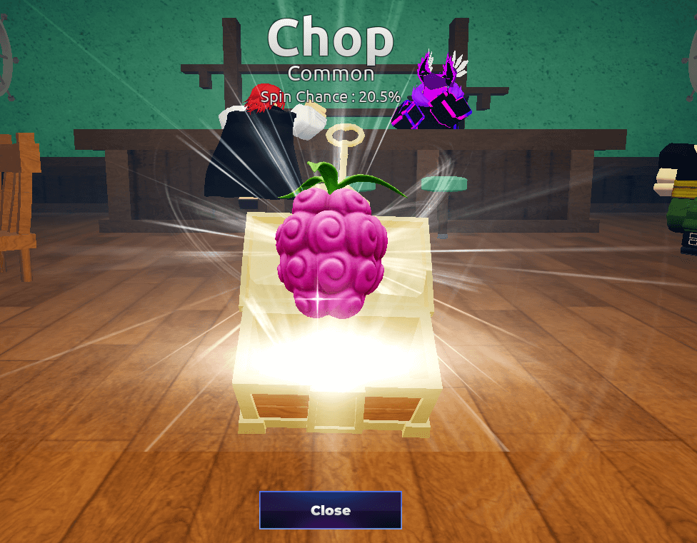 Fruit Battlegrounds Roblox code redeemed