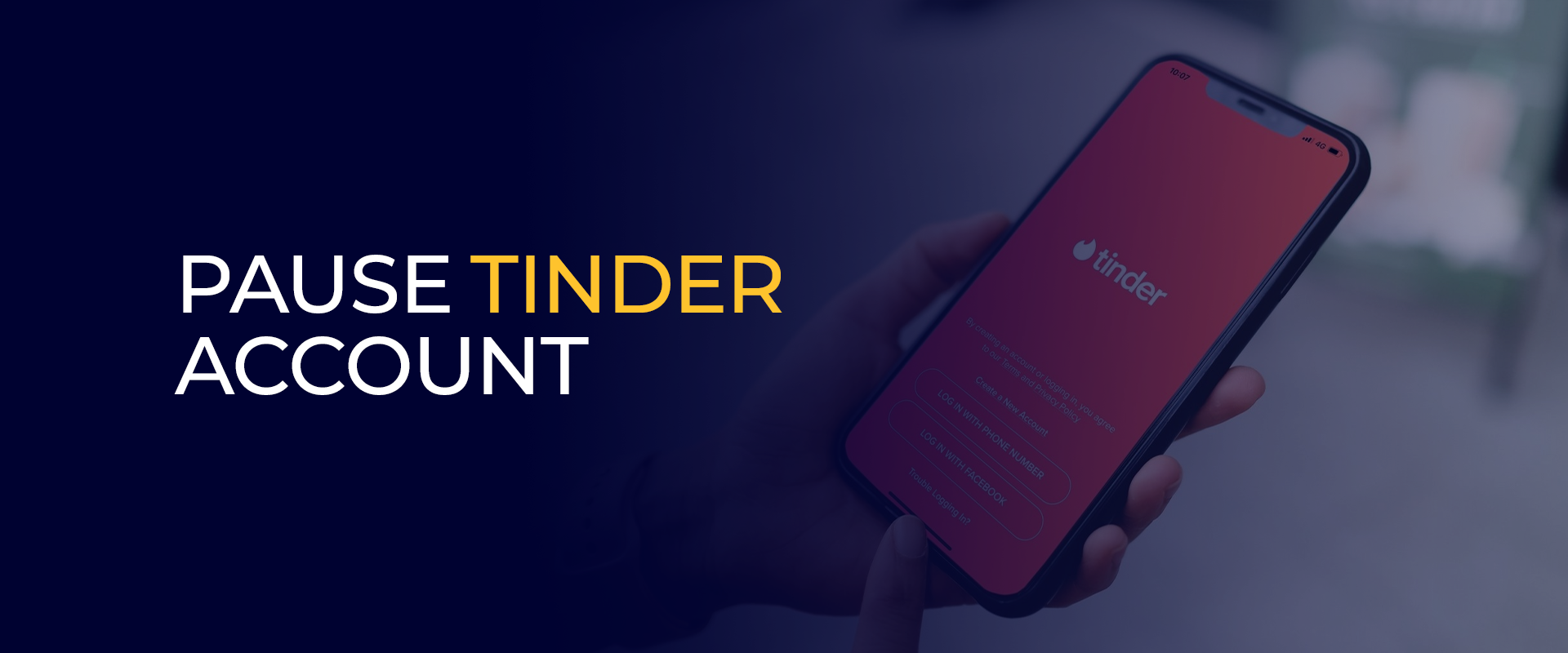 Pause Tinder account