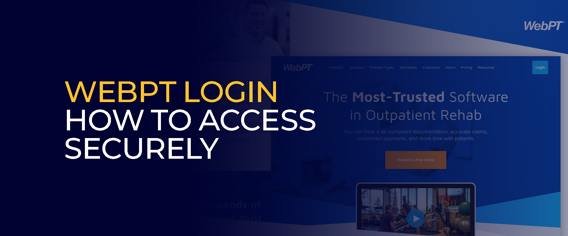 WebPT Login - How to Access Securely