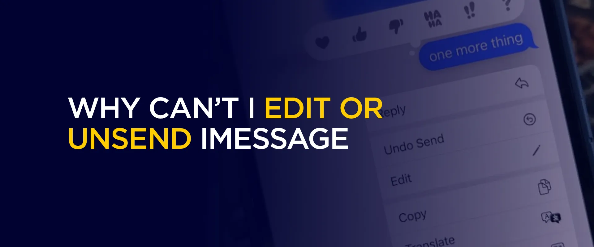 Why Can’t I Edit or Unsend iMessage Easy Fixes That Work