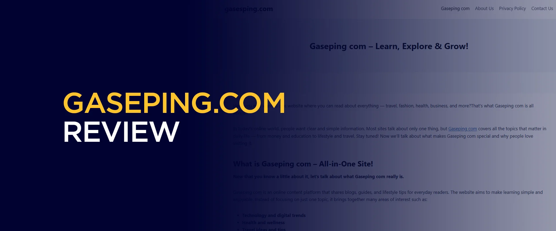Gaseping Com Review