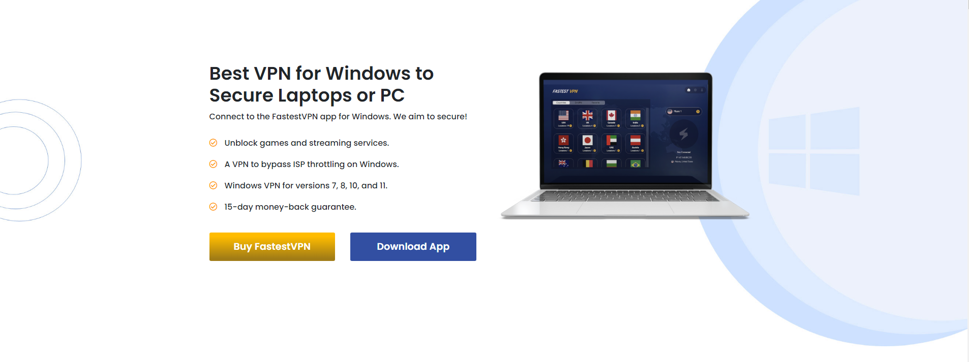 دانلود VPN برای Windows/PC - از حریم خصوصی آنلاین خود محافظت کنید