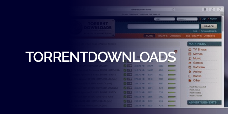 TorrentDownloads Banner