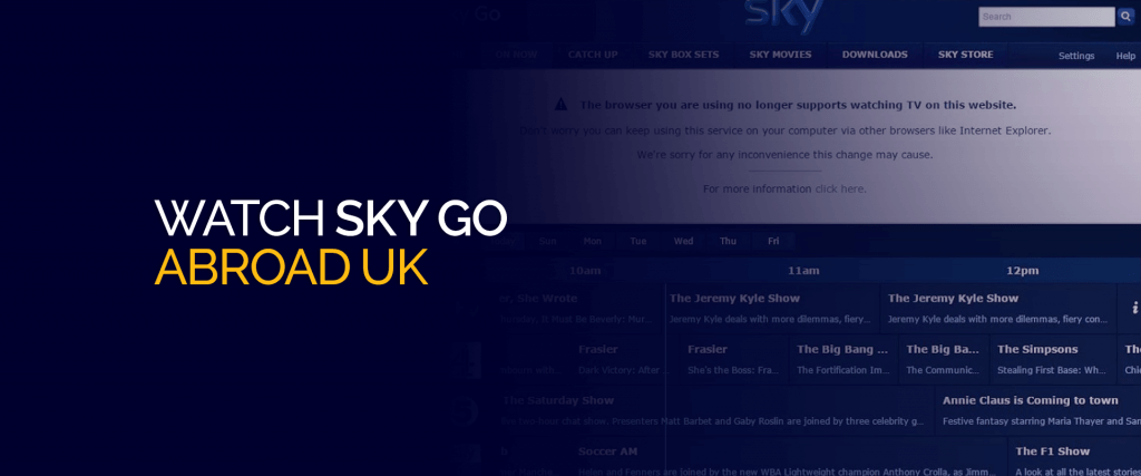 Watch Sky Go Abroad UK