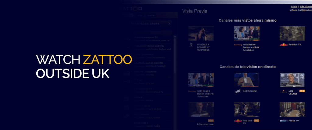 Watch Zattoo Outside UK