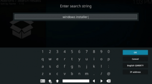 Kodi search string