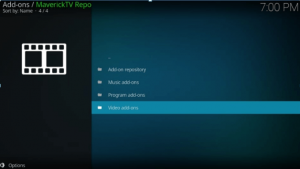 Addons menu 1 Addons menu 1
