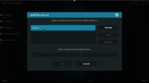 Menu Kodi Aggiungi sorgente file 2 1