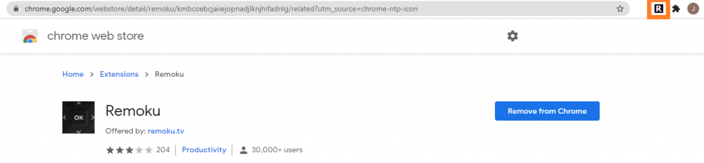 Click on Remoku icon Click on Remoku icon