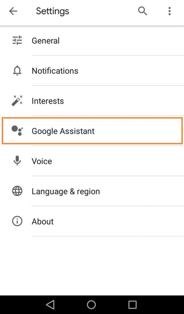 click on google assistant click on google assistant