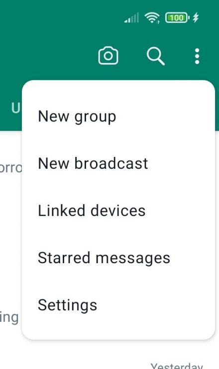 Select settings