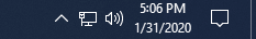 Router IP Addrerss Network Icon Screenshot of windows taskbar