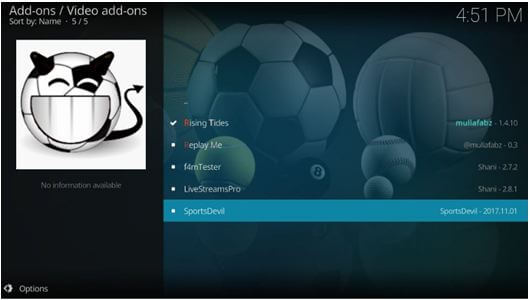 SportsDevil addon SportsDevil addon