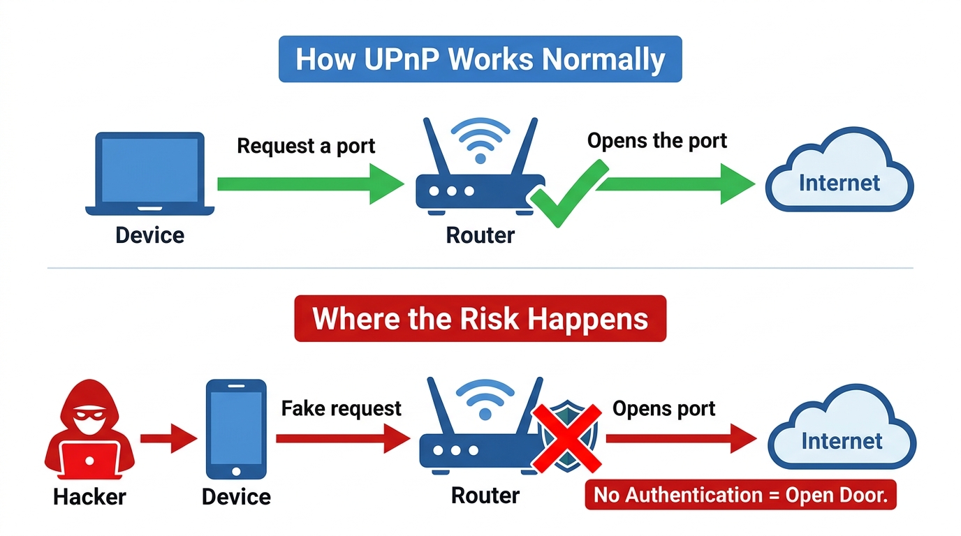 how does UPnP work