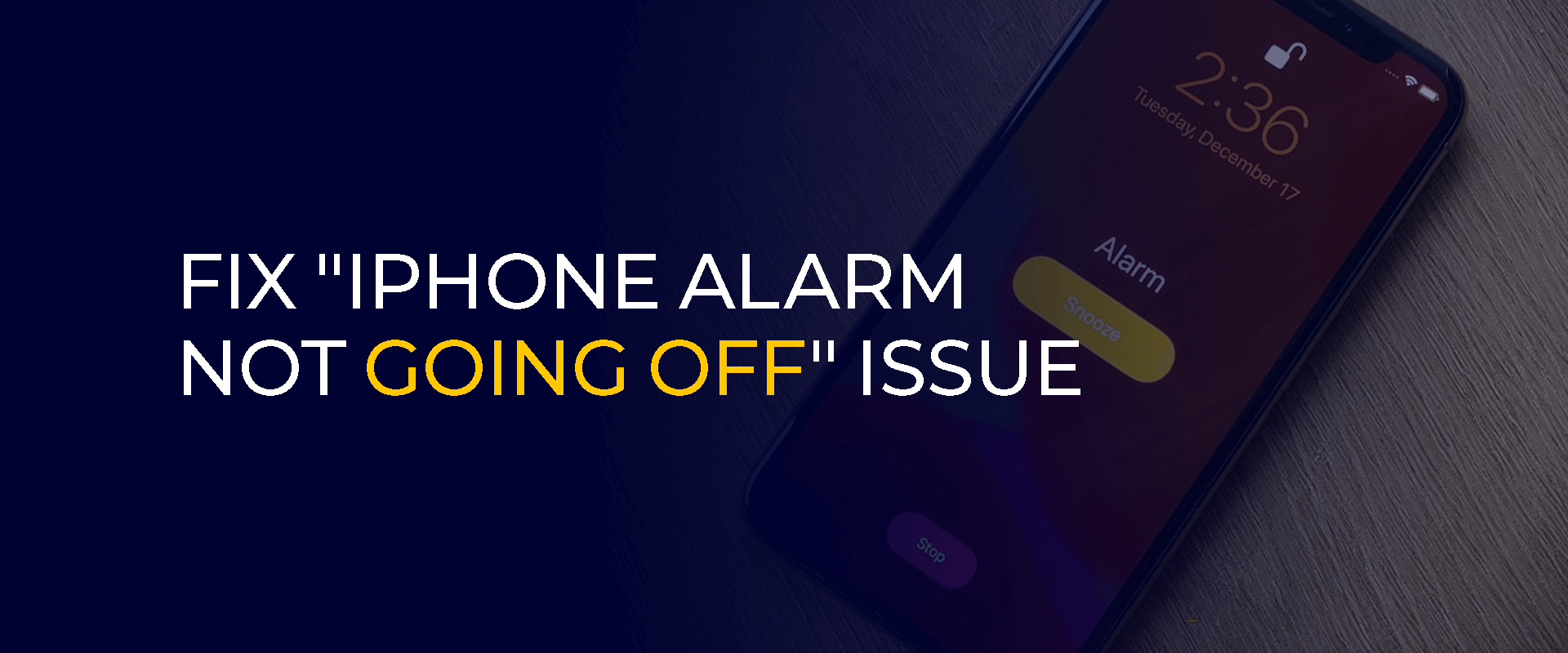Fix iPhone Alarm Not Going Off Issue