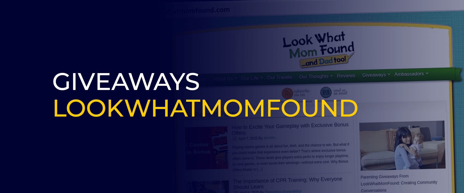 Giveaways LookWhatMomFound 