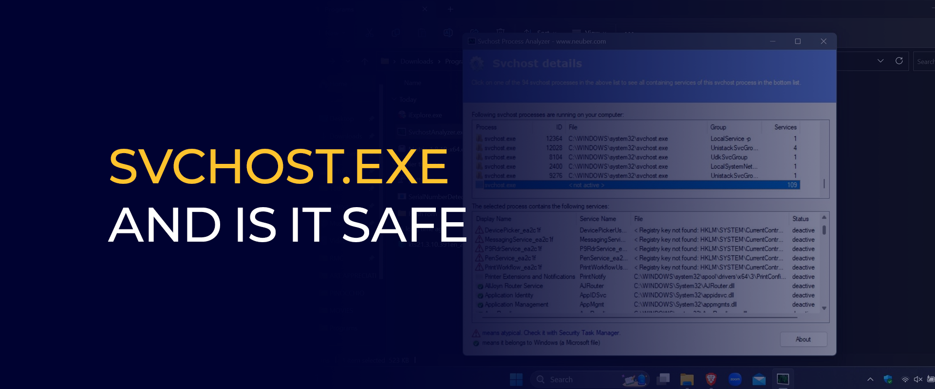svchost.exe and Is It Safe 