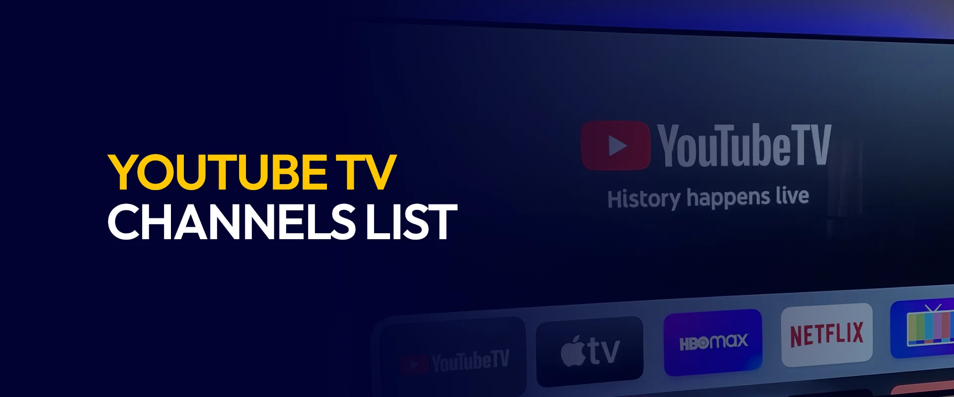 YouTube TV Channels List