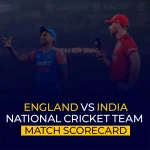 England Cricket Team Vs. India National Cricket Team Match Scorecard