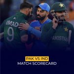 PAK National Cricket Team Vs IND National Cricket Team Match Scorecard