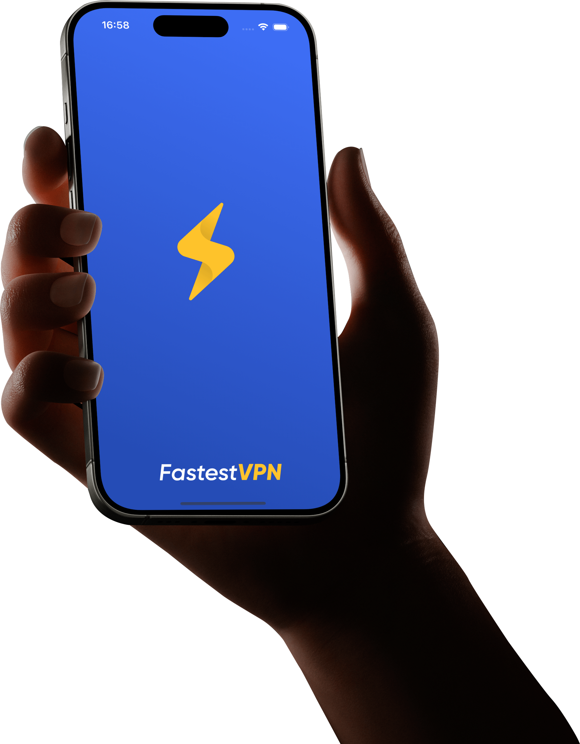 FastestVPN app shown on a phone
